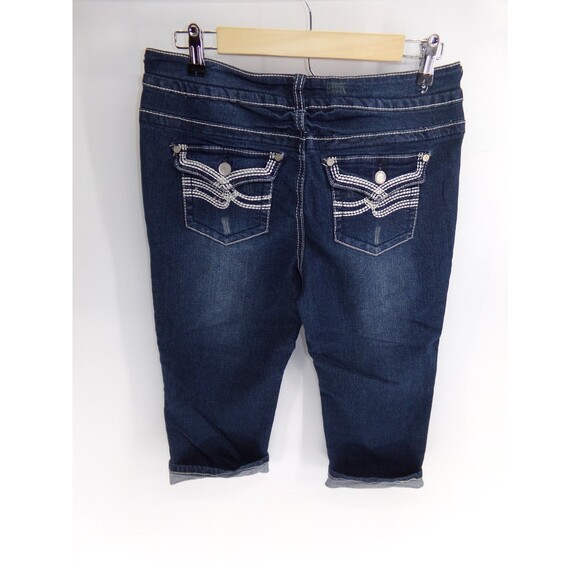 Absolutely famous women's capri jeans size 10 (32) Distressed - Picture 4 of 9